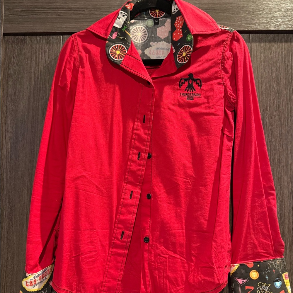 Red Button Down Shirt